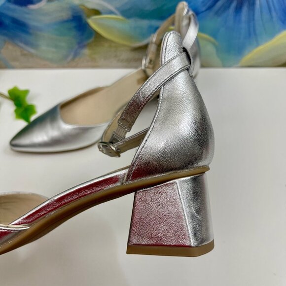 Paul Green Willa Mary Jane  Pumps in Silver Size 4 / US 6.5 - Picture 10 of 15